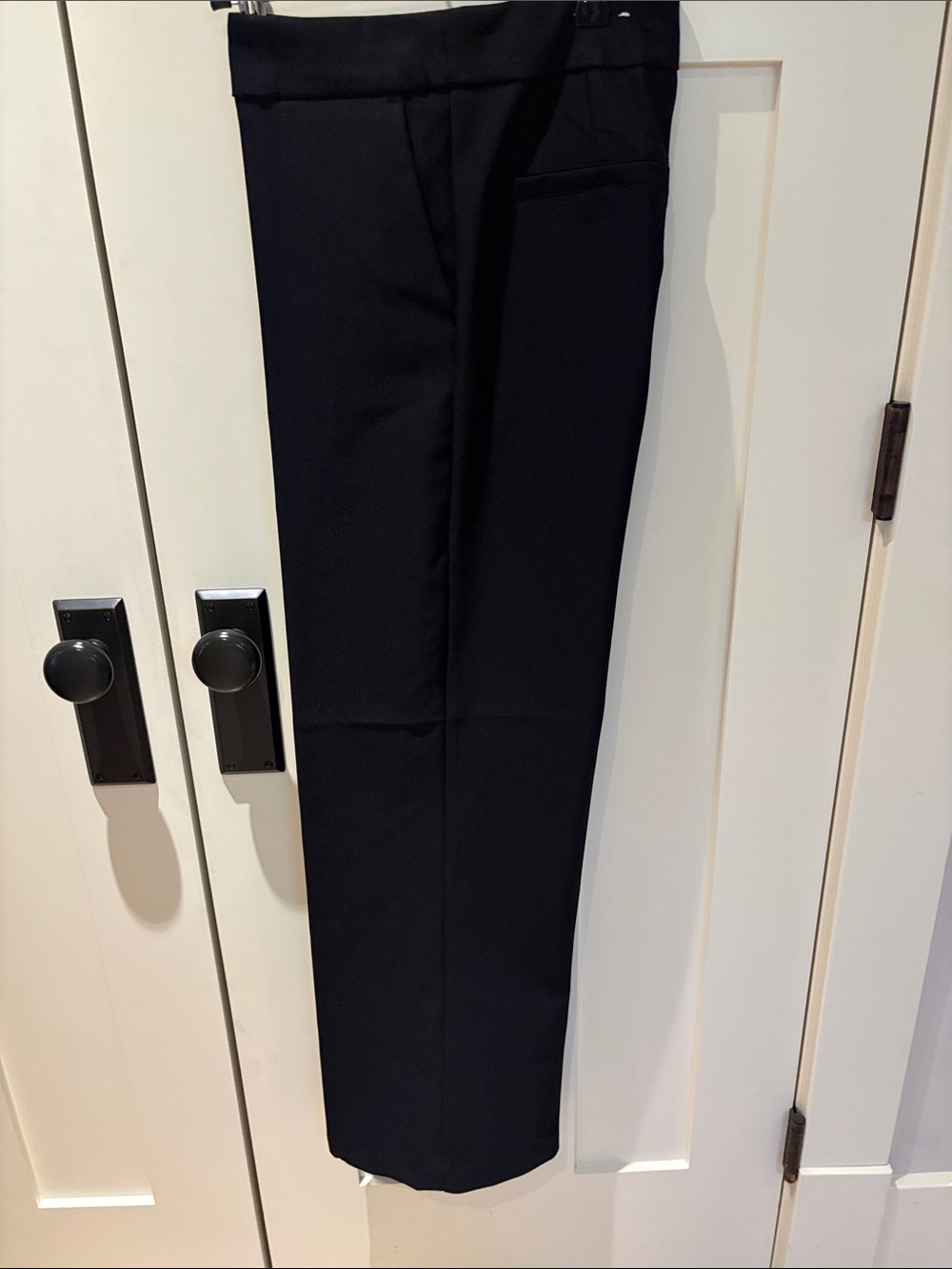 Jules & Leopold Black Straight-Leg Dress Trousers